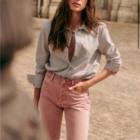 NWT Sezane Brut Sexy jeans in pink size 6 - Picture 3 of 9